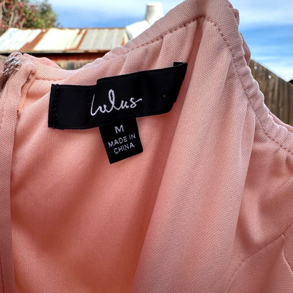 Lulus Pink Ruffle Maxi Dress - Picture 6 of 6